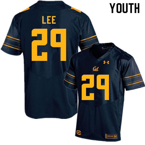 Youth #29 Aidan Lee Cal Bears College Football Jerseys Sale-Navy - Click Image to Close